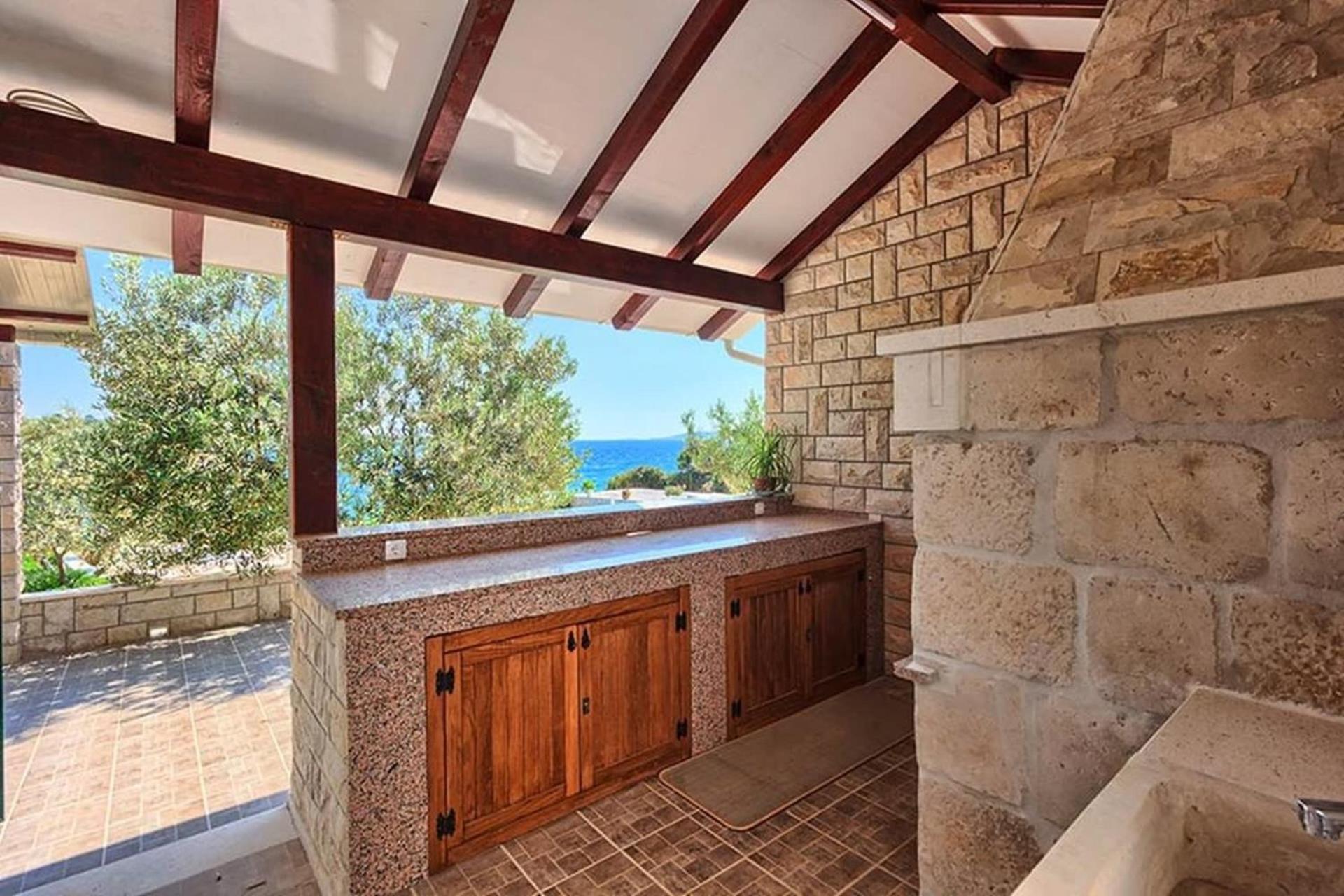 Traditional Dalmatian Stone House By The Sea 오크루그고른지 외부 사진